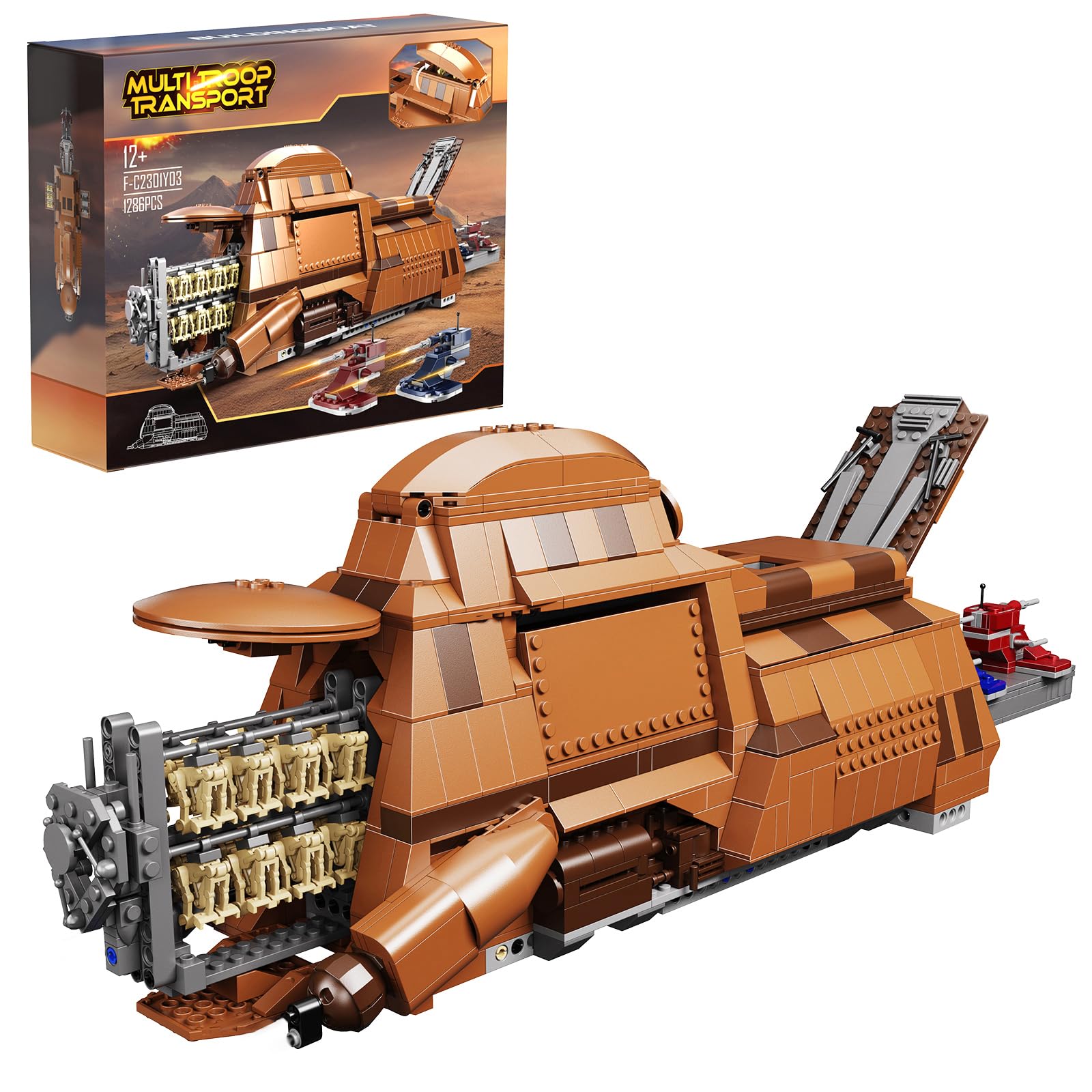 Amazon.com: BuildingBoat Battle Trade Federation Droid Ship Multi